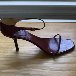 Authentic dark red Gucci sandals